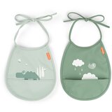 Done By Deer portikle za bebe Playground Happy Clouds, 2 komada, Zelena u