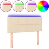  LED uzglavlje krem 80 x 5 x 78/88 cm od tkanine | shoptok.hr