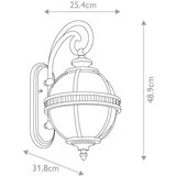 Elstead Lighting Elstead Kichler Halleron Zunanja stenska svetilka, polirana bronasta, IP44, (22099992) | Shoptok.si