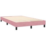 Box Spring krevet s madracem i LED ružičasti 120x220 cm samt | shoptok.hr