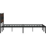  Okvir kreveta bez madraca s uzglavljem boja hrasta 183x213 cm | shoptok.hr