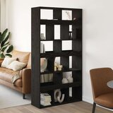vidaXL Stojalo za rastline Set 2 Črn hrast Inženirski les | Shoptok.si