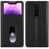  CATER Združljiv z Xiaomi v kometu Black - zaščitni pokrov z magnetnim zapiranjem, stoječo funkcijo in 2 gledanjem oken, (20694407) | Shoptok.si
