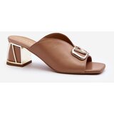 Laura Messi Elegant Women's Heeled Sandals 2771 Beige | Shoptok.si