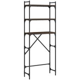 vidaXL Polica za perilicu rublja boja smeđeg hrasta 67x25x163cm drvena | shoptok.hr
