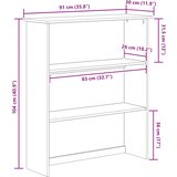  Kavez ASKIM 91 x 30 x 104 cm Masivno borovo drvo | shoptok.hr