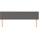  Uzglavlja siva 180x5x78/88 cm od umjetne kože | Eponuda.com