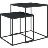  2-dijelni set stolića za kavu od konstruiranog drva i metala | shoptok.hr