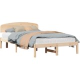 vidaXL Krevet s uzglavljem 120x190 cm od punog bora | shoptok.hr