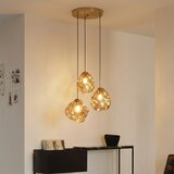  Visilica na sajli CRISTAL 3xE14/15W/230V mesing/dimljeno bež | Eponuda.com