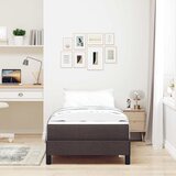  s opruga kutije Tamno smeđa 90 x 190 cm tkanina | shoptok.hr