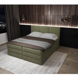 MID.YOU POSTELJA BOXSPRING 160 cm x 200 cm , les, tekstil, leseni material zelena | Shoptok.si