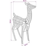  3D Božićni irvas LOVIISA 200 LED lampica Topla bijela - Iridescent PET 96 x 40 x 140 cm | shoptok.hr