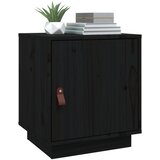  Noćni ormarić crni 40 x 34 x 45 cm od masivne borovine | shoptok.hr