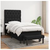 vidaXL spring krevet s madracem crni 80 x 200 cm od tkanine | shoptok.hr