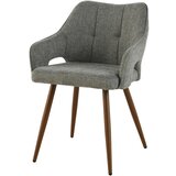 MID.YOU NASLANJAČ, les, kovina, tekstil siva | Shoptok.si