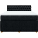  Krevet s oprugama i madracem crni 140 x 190 cm od tkanine | shoptok.hr