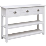 vidaXL komoda bela 108x30x76 cm trden les pavlovnije Cene