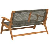  Vrtni namještaj Siva 122 x 78 x 73 cm Čvrsto drvo akacije | shoptok.hr