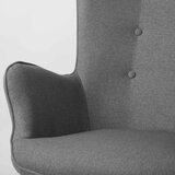 Sofotel Norse stolica s naslonom i osloncem za noge, siva | shoptok.hr