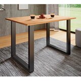 MID.YOU JEDILNA MIZA, črna, medeni hrast | Shoptok.si