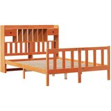 vidaXL Krevet s regalom za knjige bez madraca 140 x 190 cm od borovine | shoptok.hr