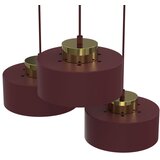  Luster na sajli MARTI 3xE27/15W/230V bordo/zlatna | Eponuda.com