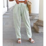 UR/CEO Green floral wide pants Ippocrate | Shoptok.si