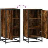  Komoda boja hrasta 35,5x35x76 cm konstruirano drvo i metal | shoptok.hr