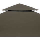  Pokrov za sjenicu s 2 razine 310 g/m² 4 x 3 m smeđe-sivi | shoptok.hr
