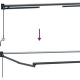 Ručna Ročna zložljiva senčnica z LED lučmi Bela 3,5 x 2,5 m, (5000204816) | Shoptok.si