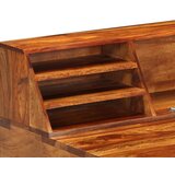  Radni stol od masivnog drva akacije i čelika 110 x 50 x 94 cm | shoptok.hr