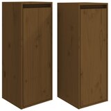  Zidni ormarići 2 kom boja meda 30x30x80 cm od masivne borovine | shoptok.hr