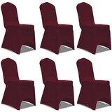  Navlake za stolice rastezljive boja burgundca 12 kom | shoptok.hr