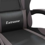  Gaming stol z oporo za noge črno in sivo umetno usnje, (21377251) | Shoptok.si