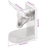  Držači za knjige 2 pcs Srebrno 21,5 x 15,5 x 20 cm Aluminij | shoptok.hr