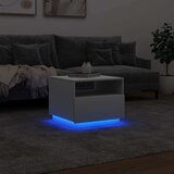  Stolić za kavu s LED svjetlima bijeli 50 x 49 x 40 cm | shoptok.hr