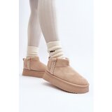 Boto Beige Patterned Platform Snow Boots Udra | Shoptok.si