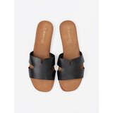 Shelvt Black women's eco leather flip-flops | shoptok.hr