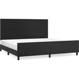  Za krevet s uzglavljem crni 200x200 cm od umjetne kože | shoptok.hr