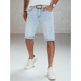 DStreet Spodenki męskie jeansowe niebieskie z paskiem | Shoptok.si