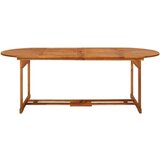 vidaXL Vrtna jedilna miza 220x90x75 cm trden akacijev les | Shoptok.si