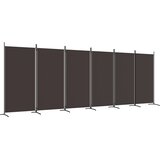 Sobna pregrada sa 6 panela smeđa 520 x 180 cm od tkanine | shoptok.hr