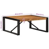 vidaXL kavna mizica 80x80x35 cm masivni les akacija | Shoptok.si
