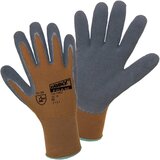 L+D worky Fino pletene rokavice FOAM LATEX, DE 12 parov, rjave/črne barve, velikost 8 Cene