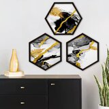 Wallity 6GEN1281007012 multicolor decorative framed painting (3 pieces) | ePonuda.com