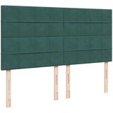 vidaXL Otomanski posteljni okvir z vzmetnicami zelen 200x200cm žamet, (21608739) | Shoptok.si