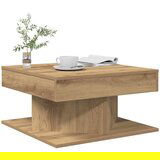 vidaXL Klubska mizica artisan hrast 55x55x30 cm inženirski les | Shoptok.si
