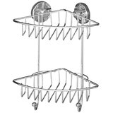 Wenko 20888100-Ugaona polica VACUUM-LOC RUND STAH 22,5x29,5 cm sjajni hrom | Eponuda.com