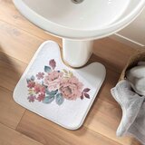 Douceur d intérieur Belo-rožnata kopalniška preproga za WC 45x45 cm Jayana – | Shoptok.si